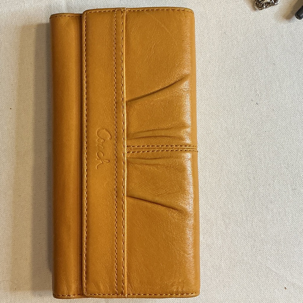 Coach Tan Leather Wallet